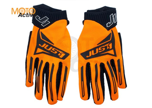 Перчатки JUST1 J-FORCE 2.0, оранжевый/черный